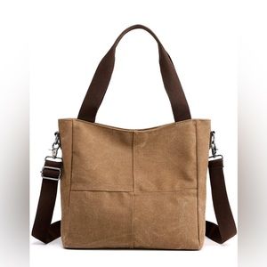 Women’s Small Canvas Tote Bag Shoulder Crossbody Bags Work Purses Travel Satchel